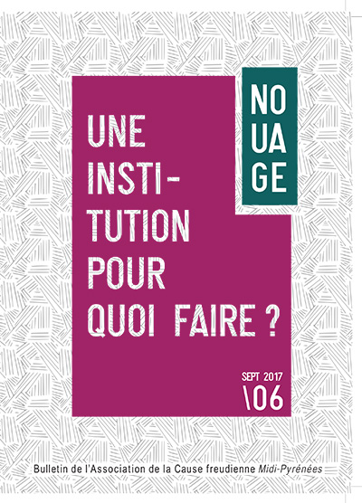 une institution pour quoi faire ?